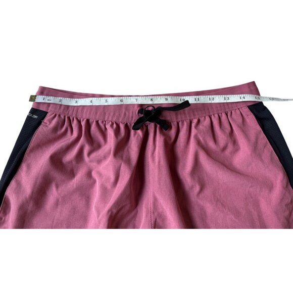 Skora Pacer Shorts 5 Inch Mens M Quick Dry Athletic Shorts Red Moscato Chambray - Picture 6 of 16